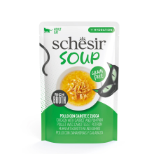 Schesir Soup Cat Wet Food In Soup Pouch Chicken With Pumpkin 40g